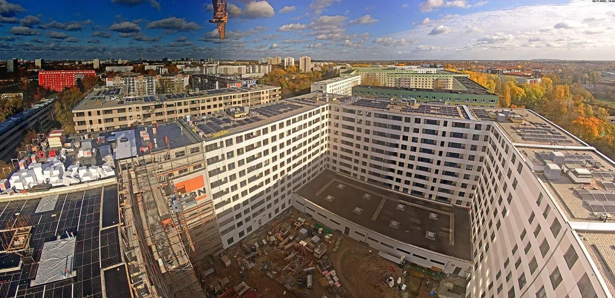 Die NetCo Baustellenkamera hat Ihre gesamte Baustelle im Blick