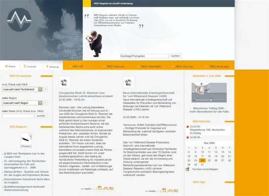 MED-Magazin.de, die Kommunikations-Plattform für Gesundheit und Medizin – denn auch Ärzte wollen gefunden werden Bild: MED-Magazin.de, die Kommunikations-Plattform für Gesundheit und Medizin – denn auch Ärzte wollen gefunden werden