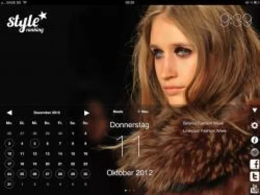 Bild: fashion calendar: Unipush Media und styleranking starten Modekalender-App für iPhone und iPad