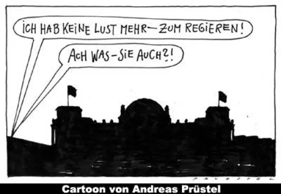 Bild: Deutschland kriselt vor sich hin ... und die Karikaturisten geben ihm den Gnadenstoß
