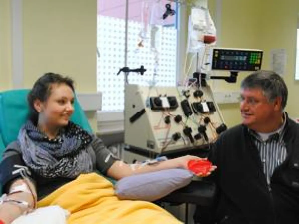 Larissa und Achim Rose werben für die Typisierung als Stammzellspender in der Stefan-Morsch-Stiftung