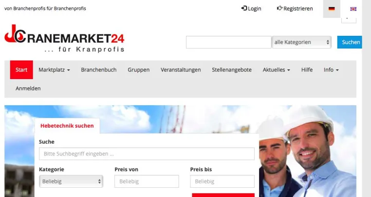 Handels- u. Fachportal für Kran- und Hebetechnik Bild: Handels- u. Fachportal für Kran- und Hebetechnik