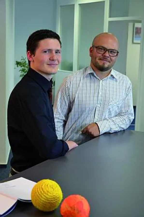 v.l.) Chris Andlauer und Rainer Bühl freuen sich auf neue Aufgaben (Bild: Barth Medienhaus).