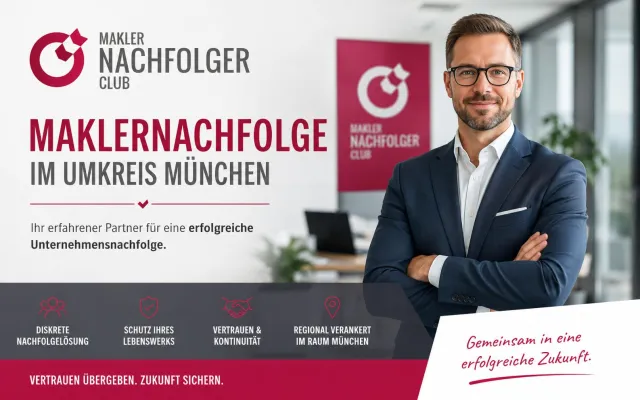 Bild: Maklernachfolger aus München übernimmt Ihr Lebenswerk - Nachfolger für Versicherungsmakler