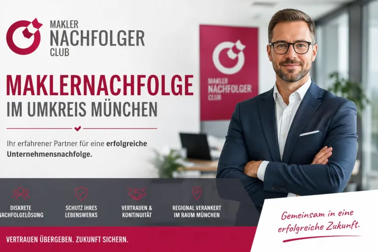 Bild: Maklernachfolger aus München übernimmt Ihr Lebenswerk - Nachfolger für Versicherungsmakler