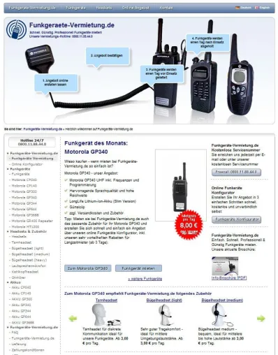 Bild: Funkgeräte-Vermietung.de relauncht Website