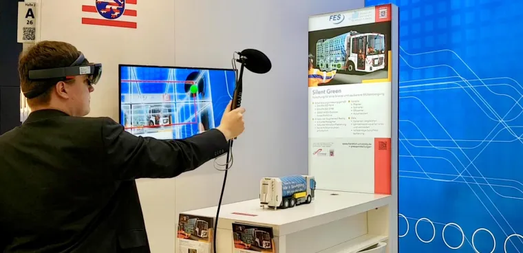 ARA – Augmented Reality Acoustics: Vereinfachte Schallmessung mit der Datenbrille Bild: ARA – Augmented Reality Acoustics: Vereinfachte Schallmessung mit der Datenbrille