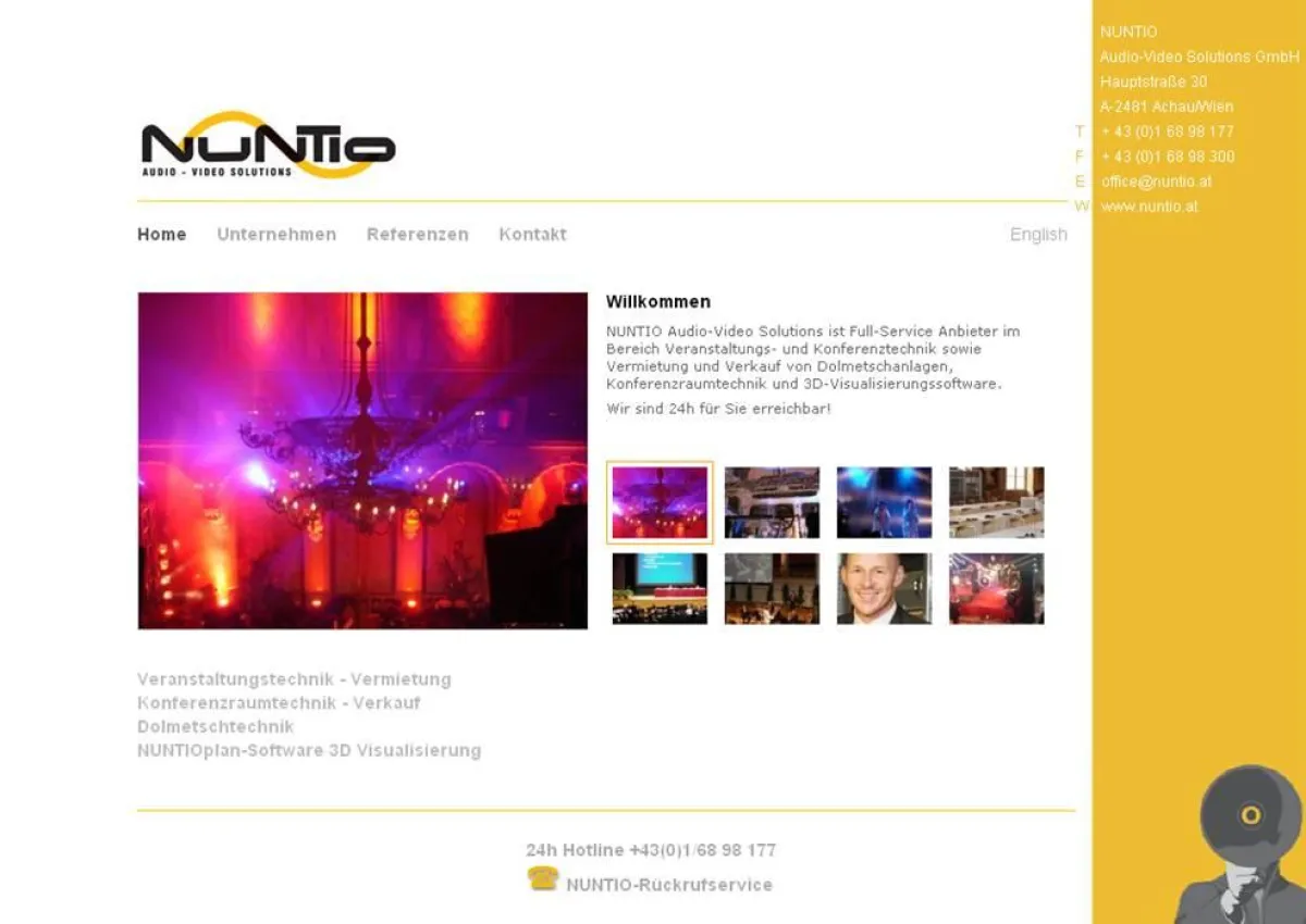 Neue NUNTIO Audio-Video Solutions Homepage ist der Startschuss für noch umfassendere Serviceleistungen