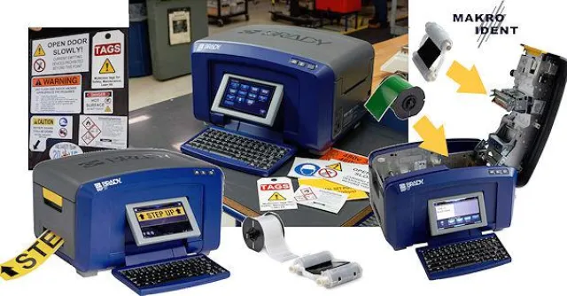 Bild: Lockout-Tagout Schilderdrucker Brady BBP35 und BBP37 mit Plotfunktion