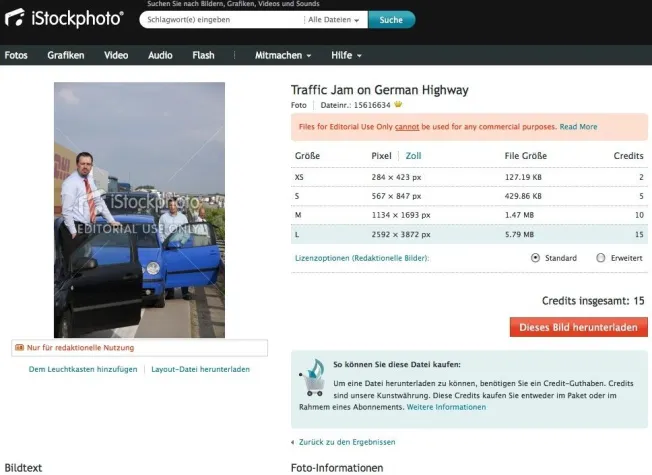 Bild: iStockphoto verkauft jetzt auch redaktionelle Bilder