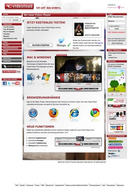 Der neue Videoload-Player