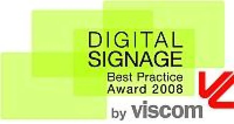 dimedis gewinnt viscom Digital Signage Best Practice Award 2008 Bild: dimedis gewinnt viscom Digital Signage Best Practice Award 2008