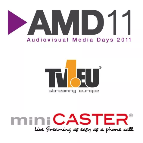 Bild: TV1.EU präsentiert miniCASTER® auf den Audiovisual Media Days (AMD11)