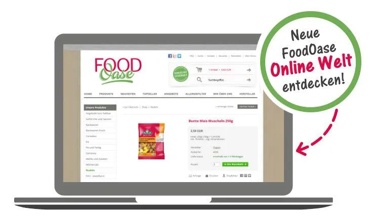 Bild: Relaunch FoodOase Website