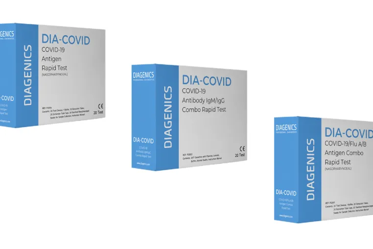 Diagenics bringt DIA-COVID neue Antigen Schnelltests für COVID-19 Diagnose nach Deutschland und Europa Bild: Diagenics bringt DIA-COVID neue Antigen Schnelltests für COVID-19 Diagnose nach Deutschland und Europa