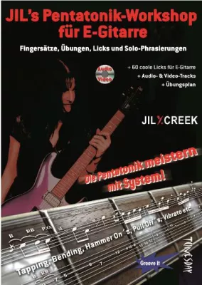 Bild: E-Gitarre Pentatonik Lehrbuch – Neues Gitarrenlehrwerk von Jil Y. Creek erreicht Top-Ten- Platzierung