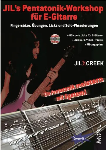 Bild: E-Gitarre Pentatonik Lehrbuch – Neues Gitarrenlehrwerk von Jil Y. Creek erreicht Top-Ten- Platzierung