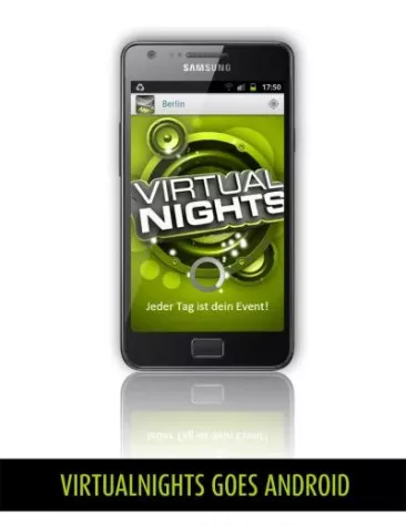 Bild: Ausgeh-Portal virtualnights.com: mobile App jetzt auch für Android-Geräte