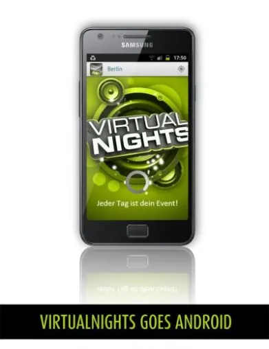 Bild: Ausgeh-Portal virtualnights.com: mobile App jetzt auch für Android-Geräte