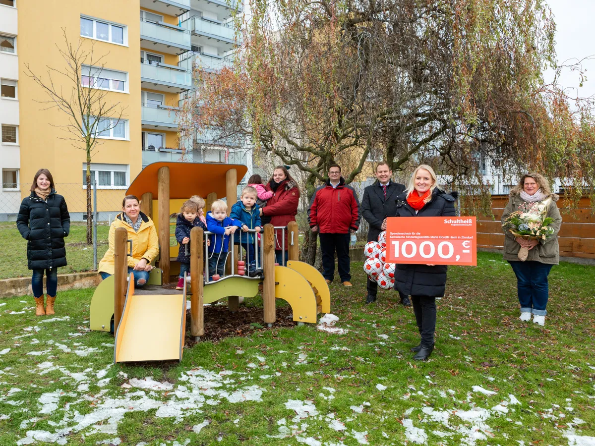 Schultheiß Projektentwicklung spendet 1.000 Euro an Zirndorfer Kita