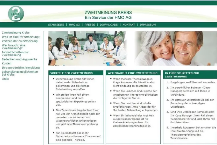 Bild: Zusätzlicher Zündstoff für Zweitmeinungs-Debatte: Neues Onlineportal krebszweitmeinung.de