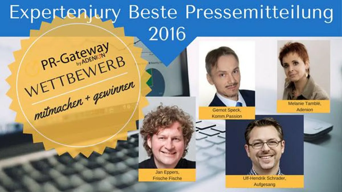 Fachjury Wettbewerb beste Pressemitteilung 2016