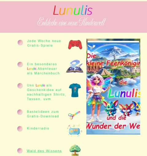 Lunulis.com: Neue All-in-1-Kinderwebsite vereint nachhaltige Mode, Kinderradio und Bildung Bild: Lunulis.com: Neue All-in-1-Kinderwebsite vereint nachhaltige Mode, Kinderradio und Bildung