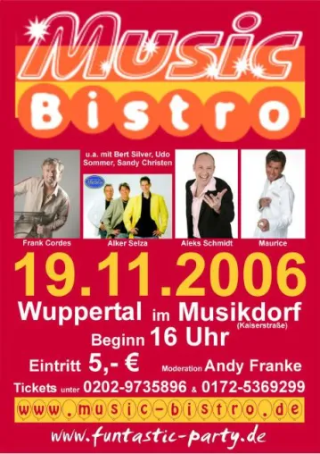 Das erste Music Bistro im Musikdorf in Wuppertal Bild: Das erste Music Bistro im Musikdorf in Wuppertal