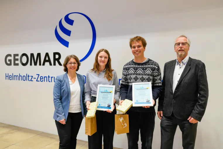 Herausragende Bachelorarbeiten: Otto‑Krümmel‑Förderpreis 2026 geht an Hannes Sandberg und Leonie Scheidereit Bild: Herausragende Bachelorarbeiten: Otto‑Krümmel‑Förderpreis 2026 geht an Hannes Sandberg und Leonie Scheidereit