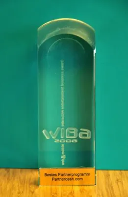 Bild: Verleihung der WIBA-Awards – Partnercash.com „Bestes Partnerprogramm“