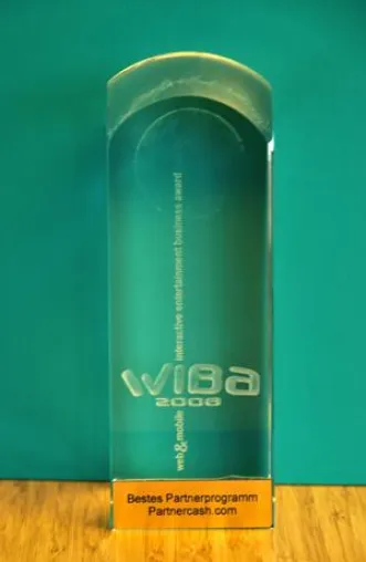 Bild: Verleihung der WIBA-Awards – Partnercash.com „Bestes Partnerprogramm“
