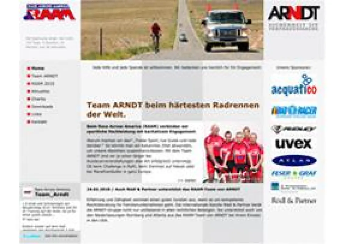 Der freier Grafiker Moritz Dunkel realisierte den Webauftritt des ARNDT-Teams.