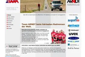 Bild: ‚Dunkel wie Hell’ unterstützt Team ARNDT beim härtesten Radrennen der Welt