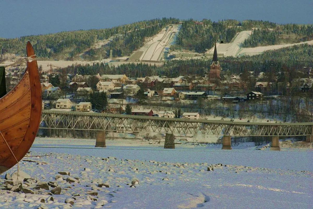 Schnee soweit das Auge reicht - Lillehammer Anfang Januar 2007