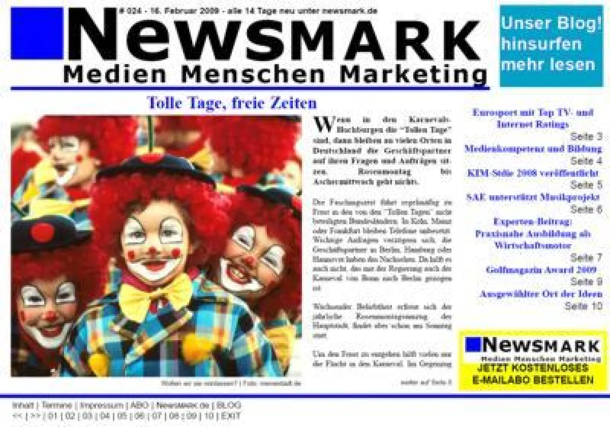 NewsMARK #024 vom 16. Februar 2009