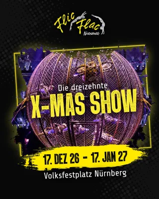 Bild: Flic Flac is back: Vorverkaufsstart für die 13. X-Mas Show in Nürnberg