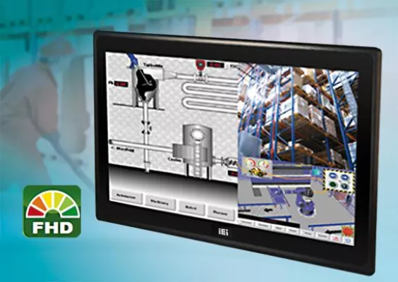 Bild: 22“ Multi-Touch-Monitor ausgelegt für Industrieanwendungen