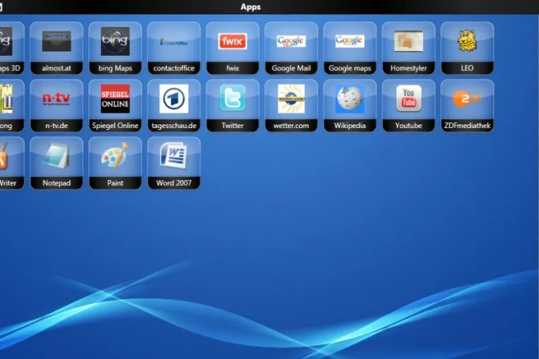 Bild: FrontFace: Eine bessere GUI für Windows-basierte Tablets, Netbooks und Laptops