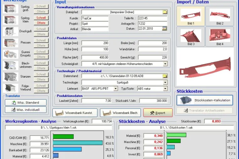 Bild: Dockingstation für Schmale-Systeme: Schneller Kalkulieren mit CAD-Daten