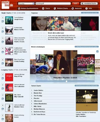 Bild: musicline.de – Deutschlands Musiksuchmaschine Nr. 1 bei Hi-Media
