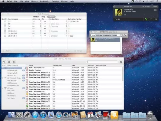 Bild: Neuer STARFACE Client for Mac 1.5: Voller Telefonie- und UCC-Komfort am Mac