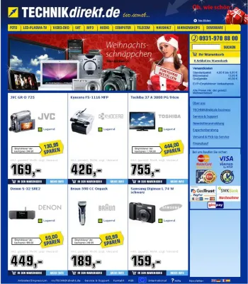Bild: TECHNIKdirekt.de gewinnt Vergleichstest von WISO - Bestnoten für Preis, Service und Schnelligkeit