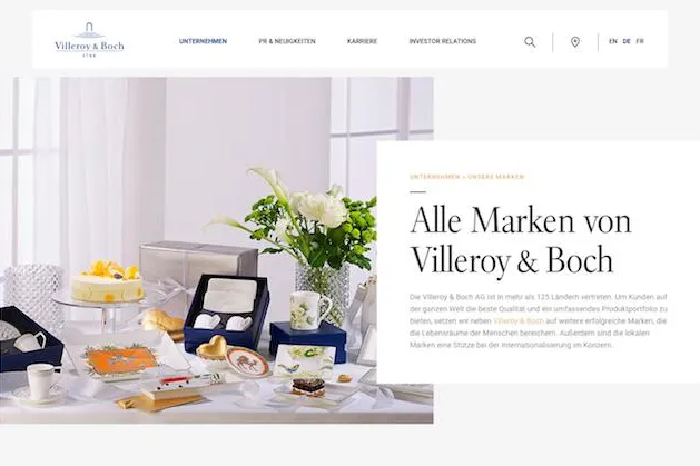 Demodern relauncht Corporate Website von Villeroy & Boch Bild: Demodern relauncht Corporate Website von Villeroy & Boch