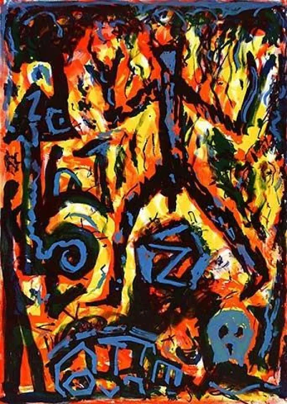 A.R. Penck: Flammen