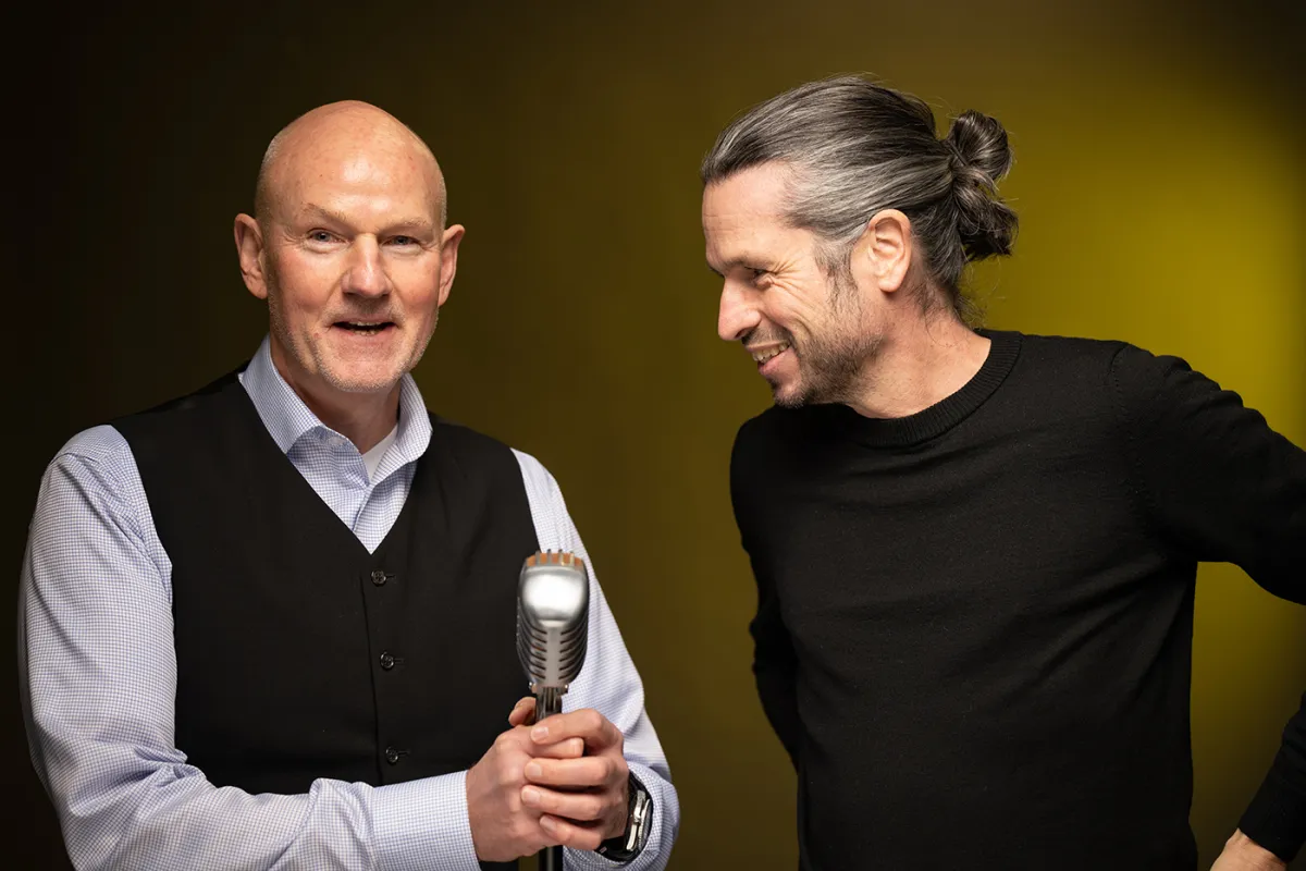 Podcast Hosts Andreas Ryll und Stephan Falk (© Thomas Felgenträger)