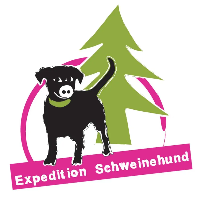 Logo der Expedition Schweinehund, die von der Deutschen Gesundheitsauskunft unternommen wird