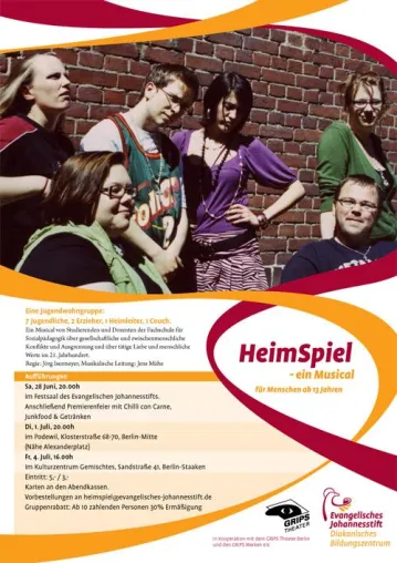 "HeimSpiel" - Angehende Erzieher spielen ihre Klienten und nehmen dabei kein Blatt vor den Mund Bild: "HeimSpiel" - Angehende Erzieher spielen ihre Klienten und nehmen dabei kein Blatt vor den Mund