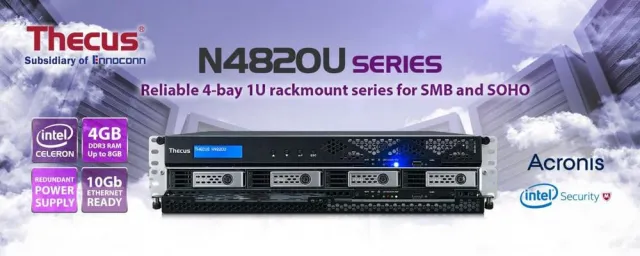 Bild: Thecus kündigt neue, wirtschaftliche N4820U 4-Bay Rackmount-NAS an