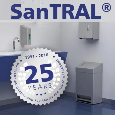 Bild: Happy Birthday SanTRAL®: 25 Jahre Qualität und Zuverlässigkeit im öffentlichen Waschraum