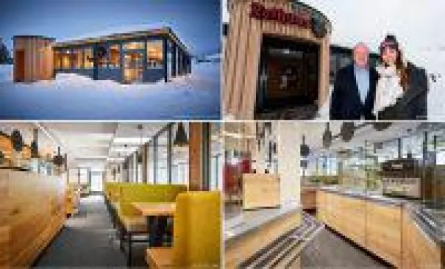 Bild: Skicross-Star Daniela Maier bei Eröffnung des neuen Rothaus Chalet auf dem Feldberg